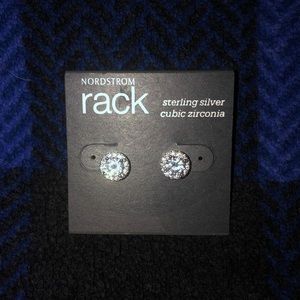 Nordstrom Sterling Silver Cubic Zirconia Earrings